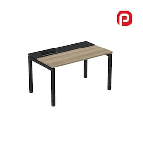 Mesa Plataforma para Coworking 130x792 Psc130 Noce Marromlle/Preto