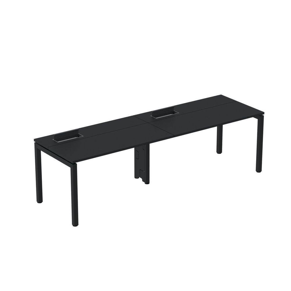 Mesa Plataforma para Coworking para 2 Pessoas 110x792 Psc110 Preto