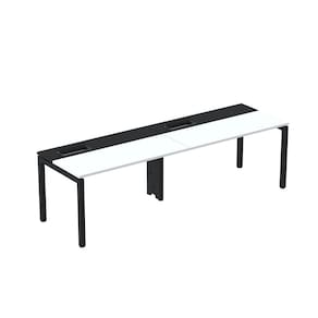 Mesa Plataforma para Coworking para 2 Pessoas 110x792 Psc110 Branco/Preto