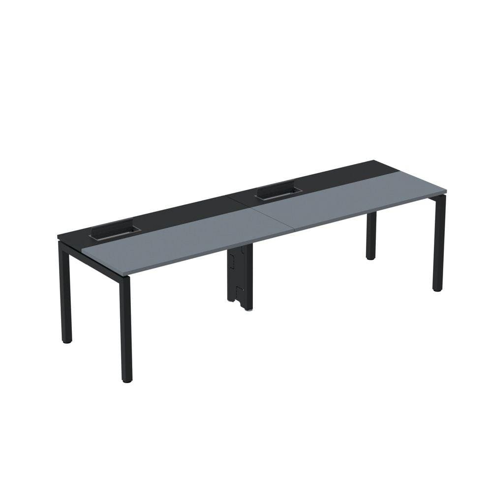 Mesa Plataforma para Coworking para 2 Pessoas 140x792 Psc140 Grafito/Preto