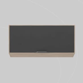 Armário Aéreo 70cm 1 Porta Firenze Avena Touch/Grafito