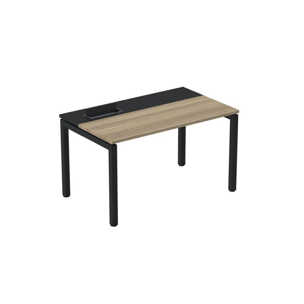 Mesa Plataforma para Coworking 150x792 Psc150 Noce Marromlle/Preto