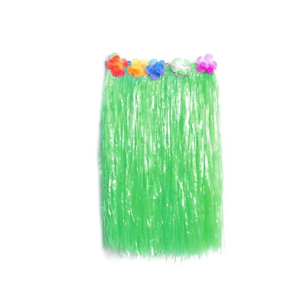 Saia Fantasia havaiana Festa Carnaval TamUnico Elastica 40cm