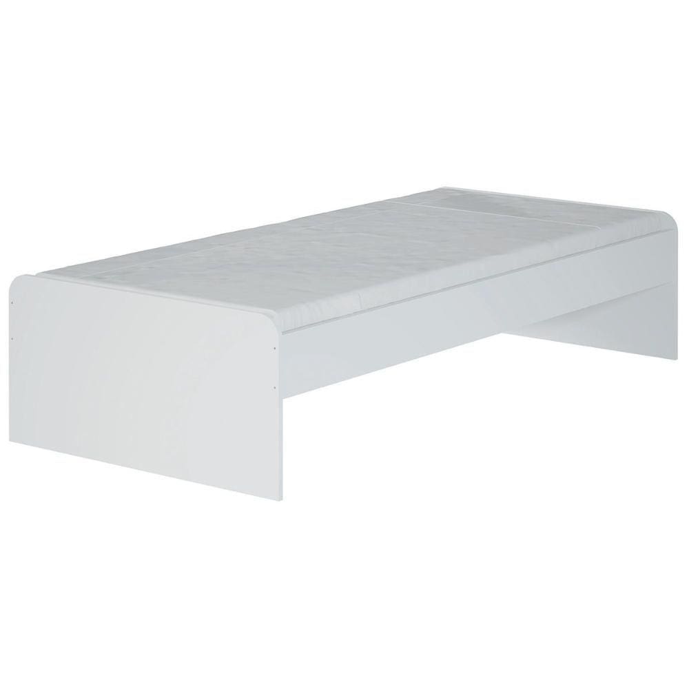 Cama Solteiro Conect Branco - Santos Andirá