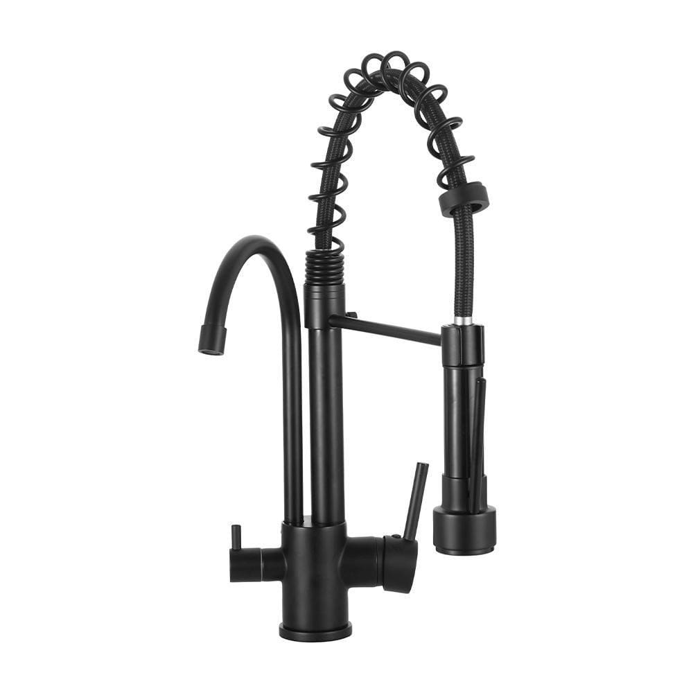 Torneira Para Cozinha Gourmet Misturador Monocomando Com Dupla Saída Carandaí Pingoo.casa - Preto Fosco