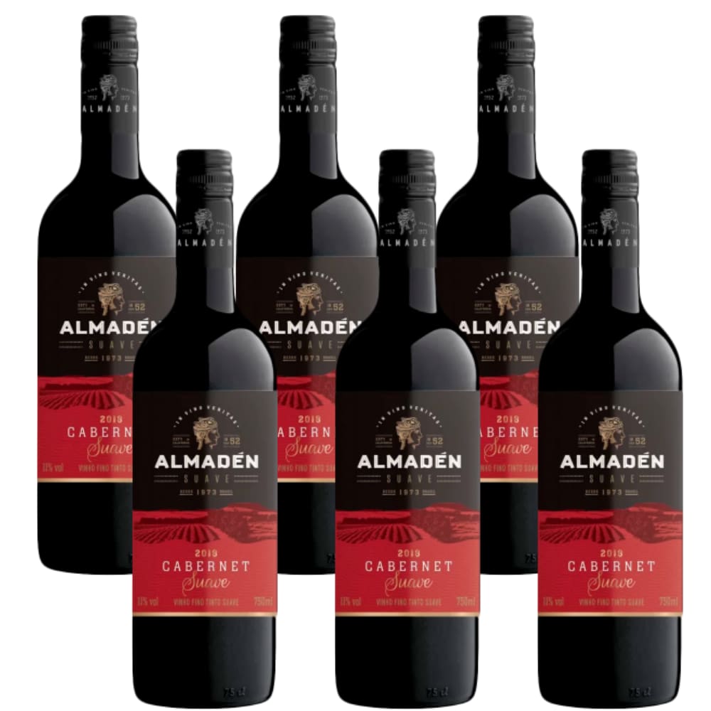 CX 6 Vinho Almadén Tinto Suave Cabernet 750 ml