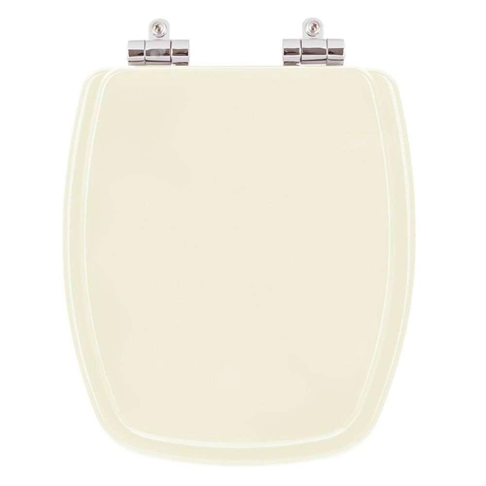 Assento Sanitario Poliester com Amortecedor Stylus Pergamon (Bege Claro) para Vaso Celite