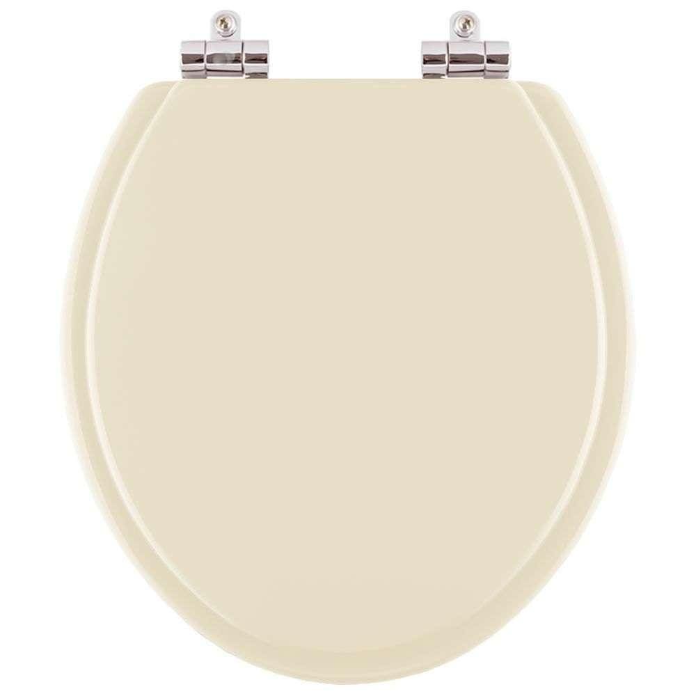 Assento Sanitario com Amortecedor Convencional Oval Creme (bege claro) para vaso Deca