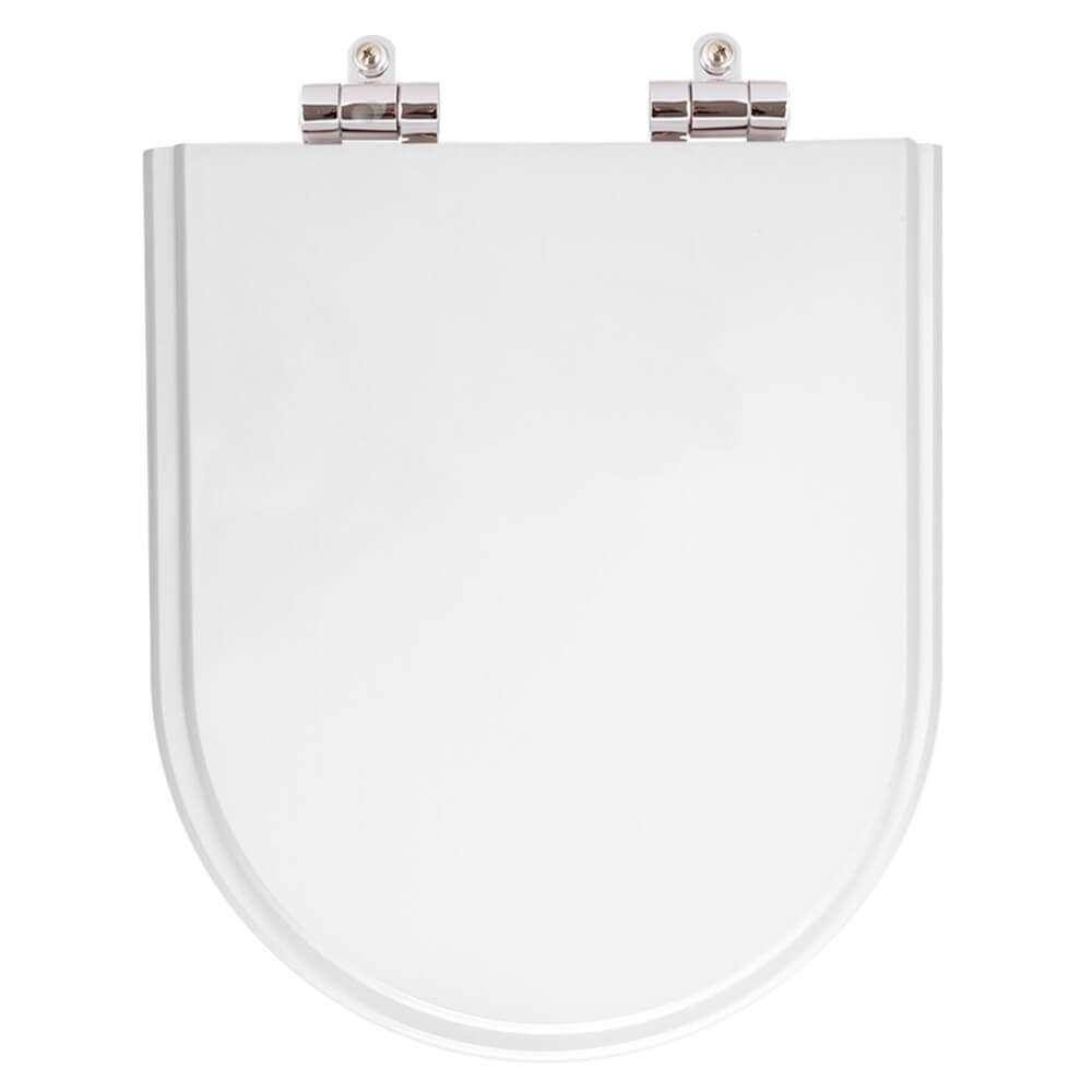 Assento Sanitário Poliester Soft Close Oxford Branco Gelo para vaso Deca