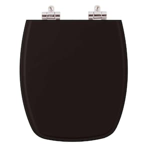 Tampa de Privada Poliéster Soft Close Primula Plus Preto para louça Fiori 6lpf