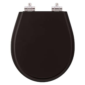 Tampa de Privada Poliéster Soft Close Aries Preto para louça Eternit 6lpf