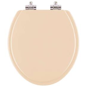 Assento Sanitario com Amortecedor Convencional Oval cor Pessego Rosa Shell para vaso Incepa