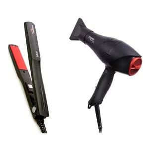 Kit Taiff - Secador Profissional Black Ion 2000W 220V + Prancha Red Ion 200°C Biv