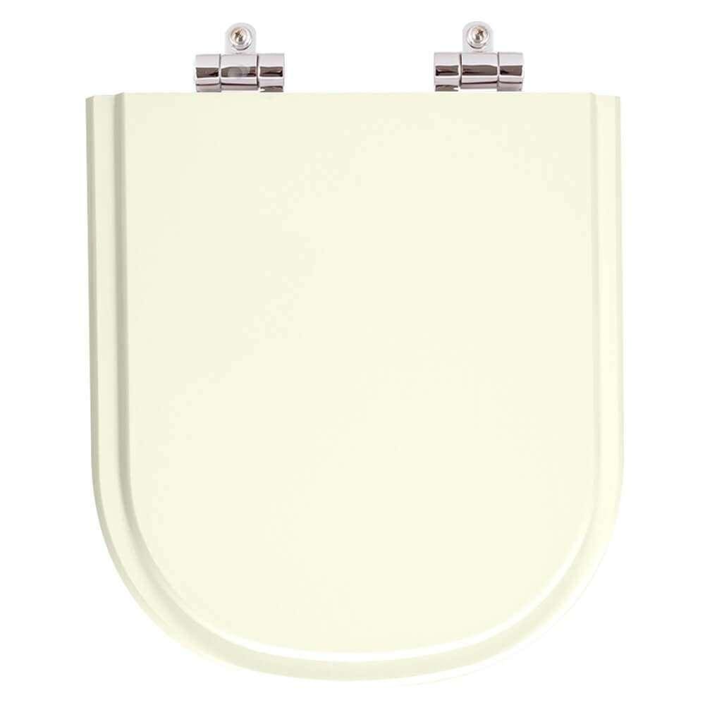 Assento Sanitário Poliester Soft Close Flox Marfim para vaso Fiori 6lpf