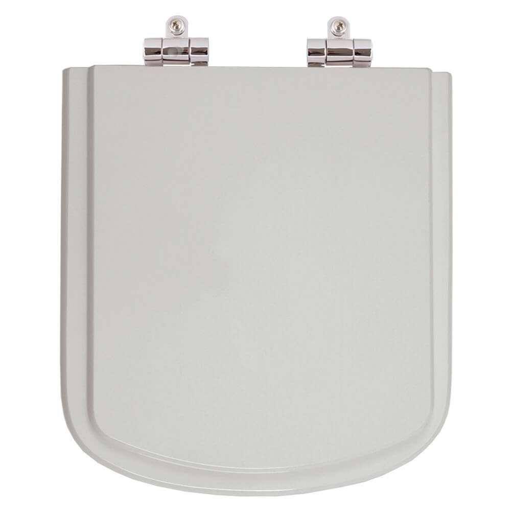 Assento Sanitário Poliester Soft Close Bali Cinza Platina (Cinza Claro) para vaso Incepa