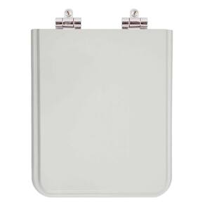 Assento Sanitário Poliester Soft Close Square Cinza Platina (Cinza Claro) para vaso Incepa