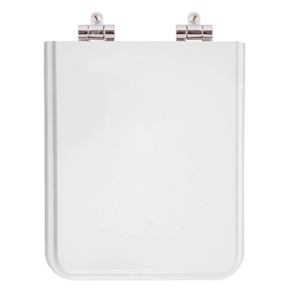 Assento Sanitário Poliester Soft Close Square Branco para vaso Incepa