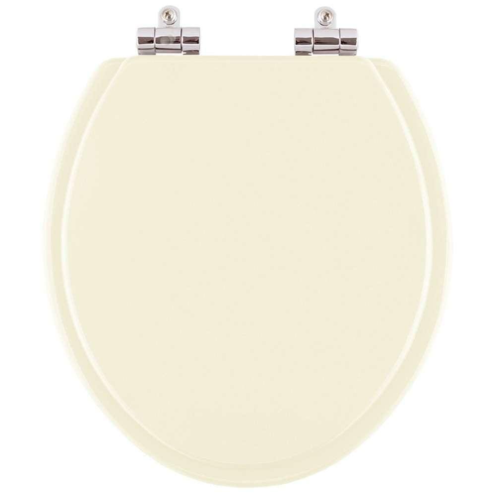Assento Sanitário Poliester Soft Close Flamingo Biscuit Bege Claro para vaso Incepa