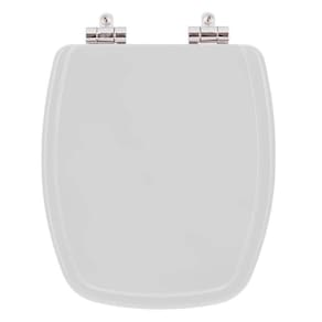 Tampa de Privada Poliéster Soft Close Primula Plus Cinza Claro para louça Fiori 6lpf