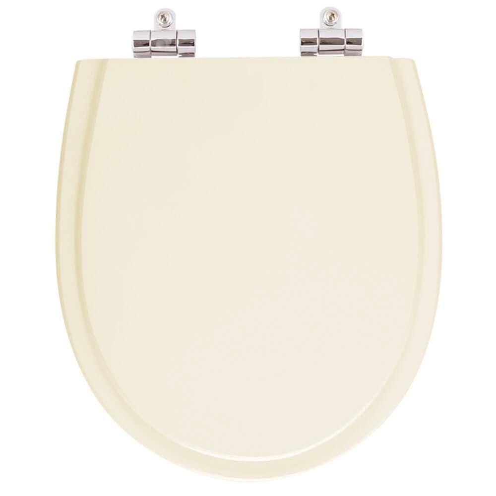 Assento Sanitario Poliester com Amortecedor Polo Marfim (Bege Claro) para Vaso Hervy