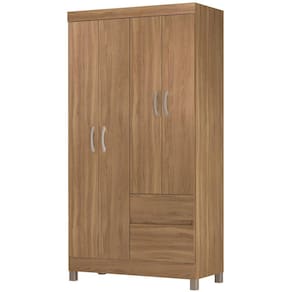 Guarda-Roupa Demóbile Lotus Solteiro Infantil 4 Portas 2 Gavetas Amendola Touch 134