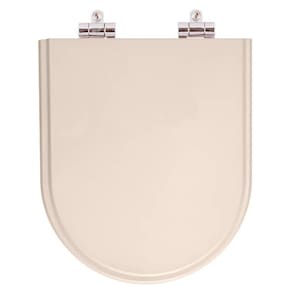 Assento Sanitário Poliester Soft Close Carrara Amendoa para vaso Deca