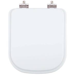 Assento Sanitário Poliéster Soft Close Debba Square Branco para vaso Roca