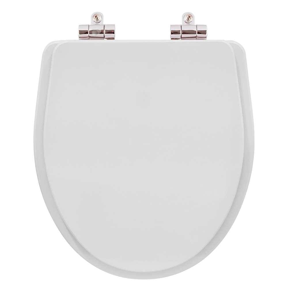 Assento Sanitario Poliester Com Amortecedor Victoria Branco Para Vaso Roca