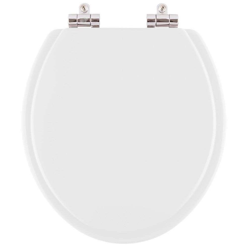Assento Sanitário Poliester Soft Close Diamantina Branco para vaso Icasa
