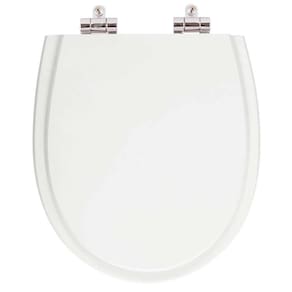 Assento Sanitario Poliester com Amortecedor Polo Branco para Vaso Hervy
