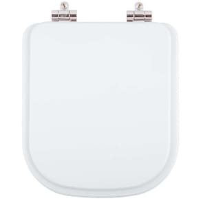 Tampa De Vaso Poliester Com Amortecedor Debba Branco Para Bacia Roca