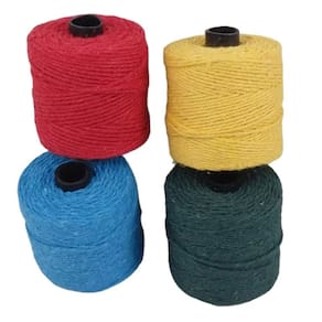 Barbante Colorido Escolar C/ 4 Rolos Artesanato Em Geral