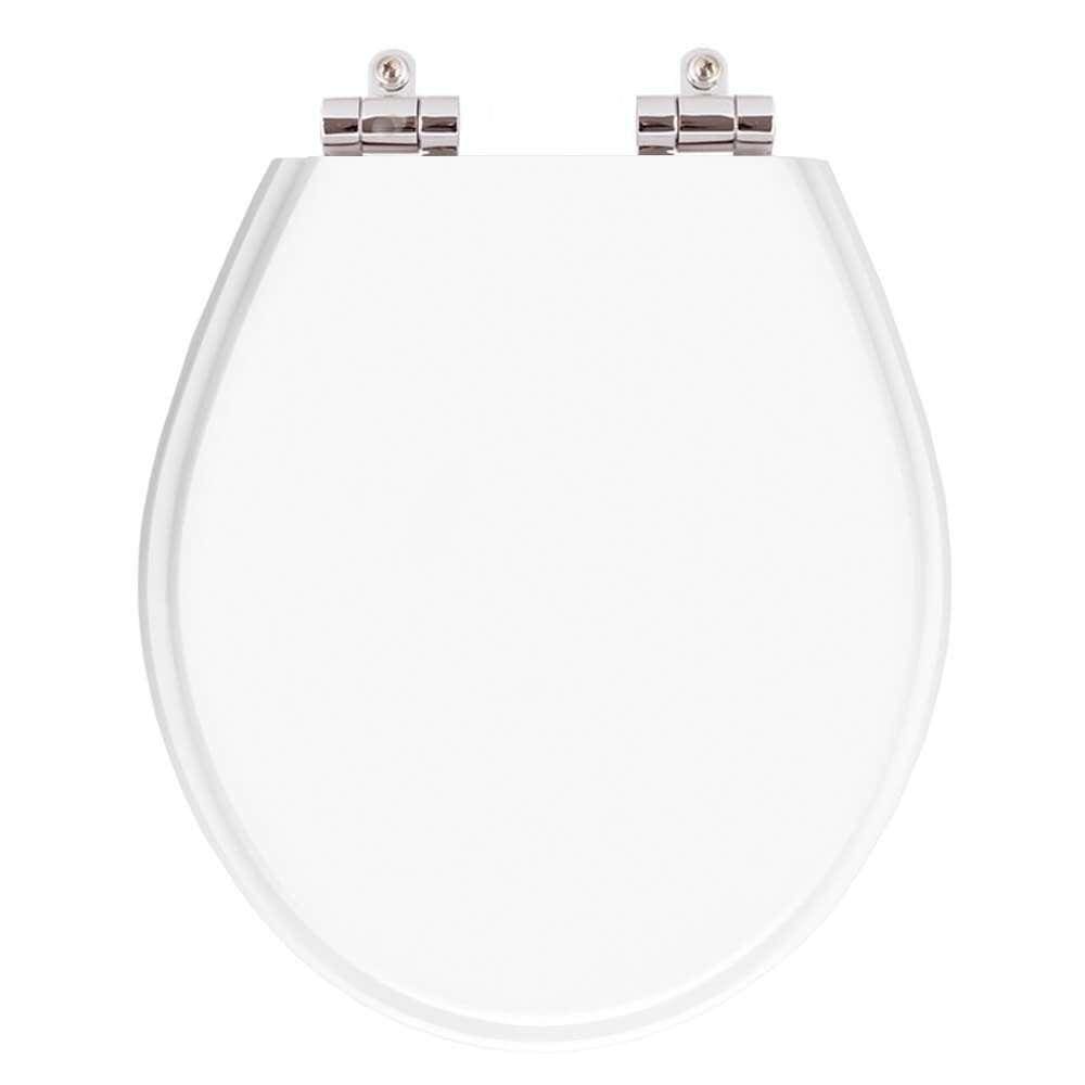 Assento Sanitario Poliester Com Amortecedor Studio Branco Para Vaso Deca
