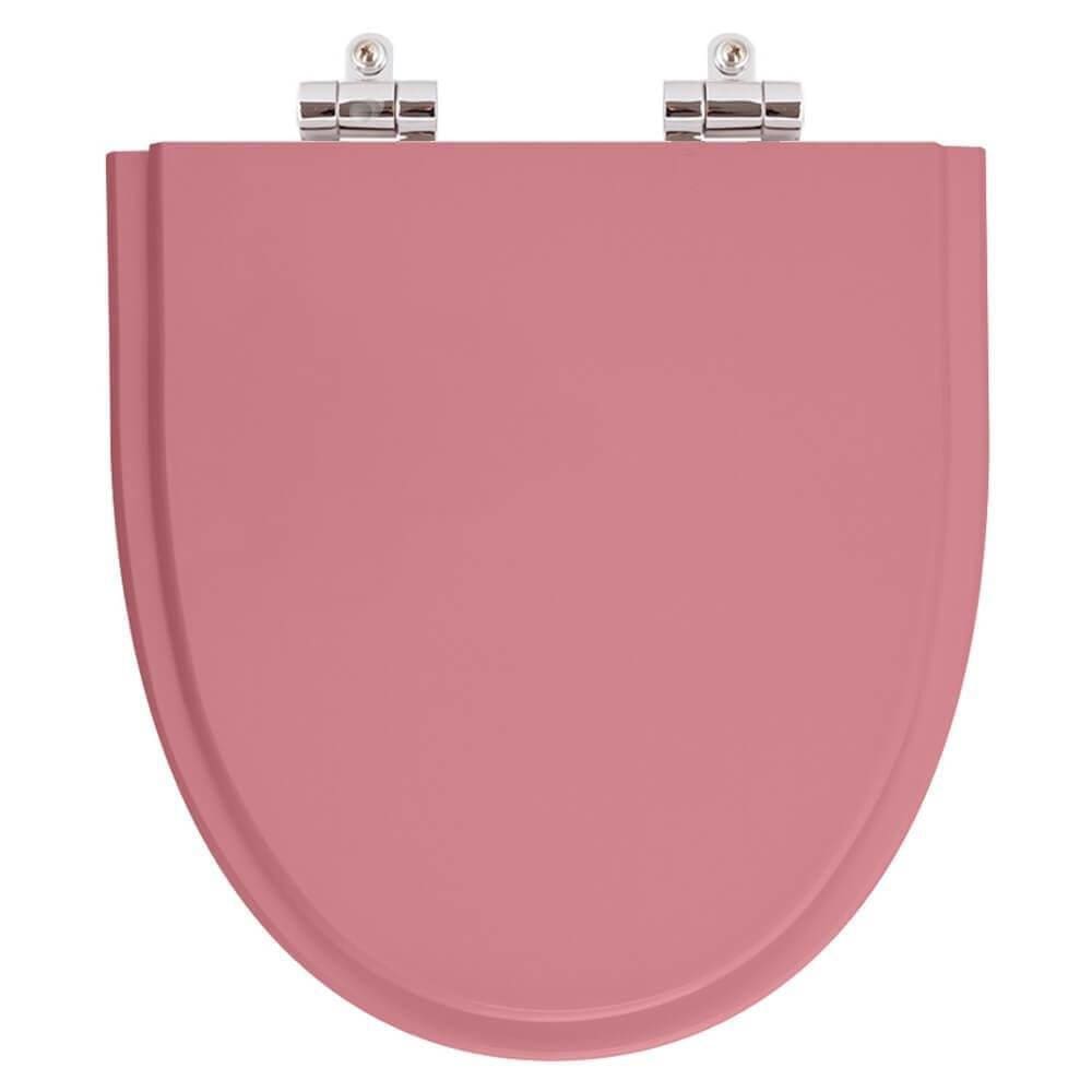 Assento Sanitário Poliéster Soft Close Studio Wild Rose para vaso Incepa