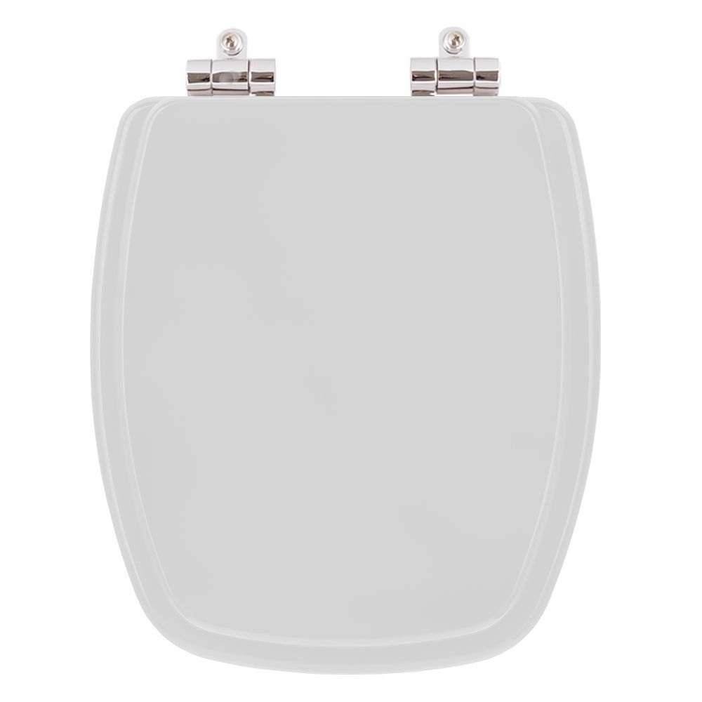 Tampa de Vaso Sanitário Poliéster com Amortecedor Primula Plus Cinza Claro para bacia Fiori