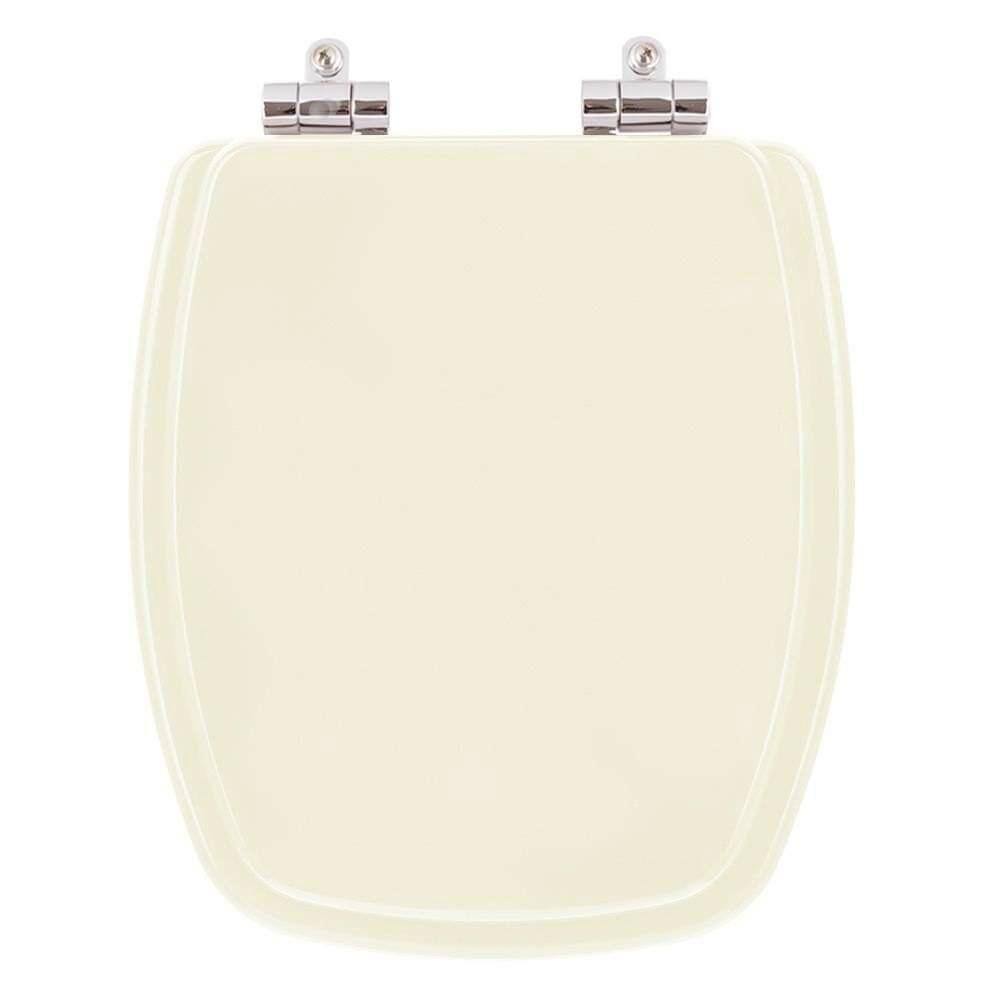 Assento Sanitario Poliester com Amortecedor Stylus Pergamon (Bege Claro) para Vaso Celite