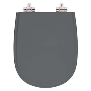 Assento Sanitario Poliester com Amortecedor Paris Cinza Quartzo para Vaso Ideal Standard