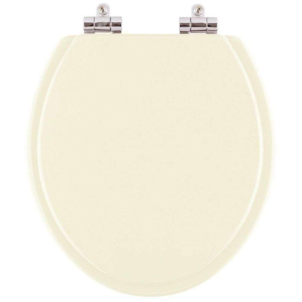 Assento Sanitário Poliester Soft Close Flamingo Biscuit Bege Claro para vaso Incepa