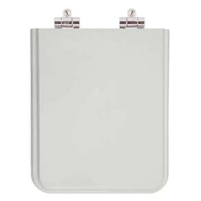 Assento Sanitário Poliester Soft Close Square Cinza Platina (Cinza Claro) para vaso Incepa