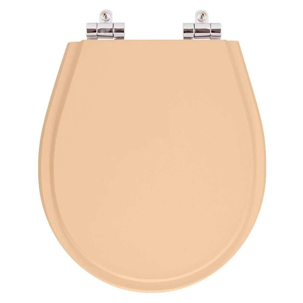 Assento Sanitario Poliester com Amortecedor Avalon Papaya para Vaso Ideal Standard