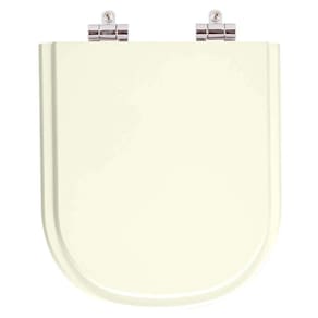Assento Sanitario Poliester com Amortecedor Life Pergamon (Bege Claro) para Vaso Celite