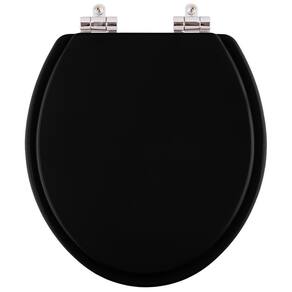 Tampa de Vaso Sanitário Poliéster com Amortecedor Fiori Preto para bacia Fiori