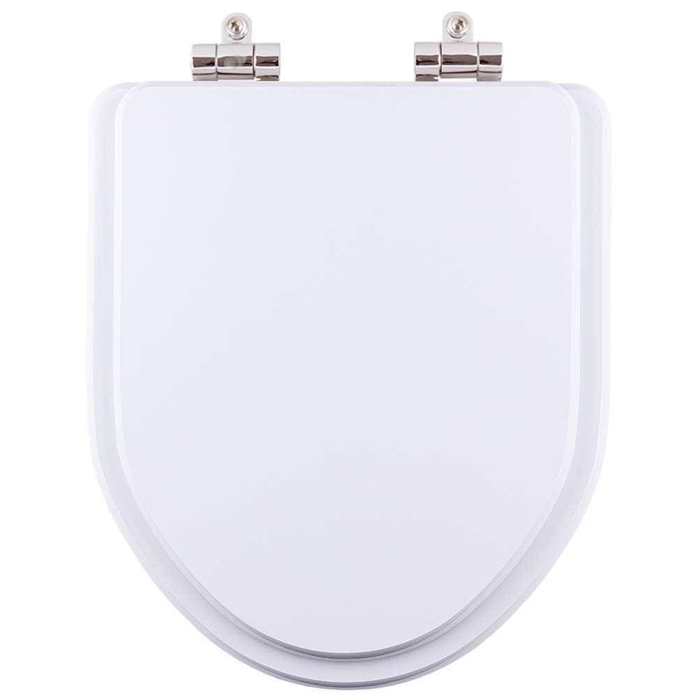 Assento Sanitário Poliester Soft Close Gunna Branco para vaso Eternit