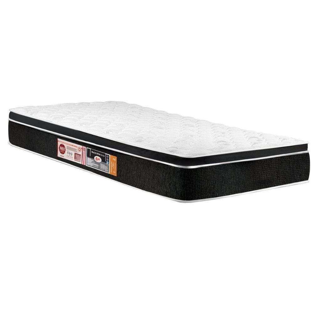 Colchão Solteiro Espuma D33 Black White AIR Euro Pillow (78x188x23) - Castor