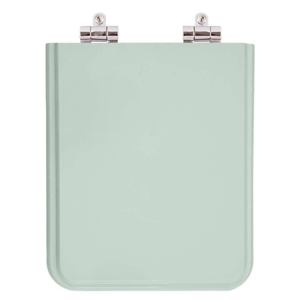 Assento Sanitário Poliester Soft Close Square Verde Água (Verde Claro) para vaso Incepa