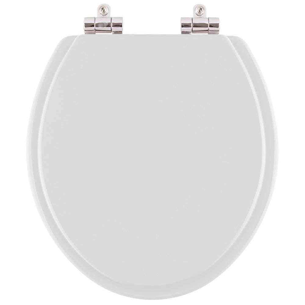 Tampa de Vaso Sanitário Poliéster com Amortecedor Fiori Cinza Claro para bacia Fiori