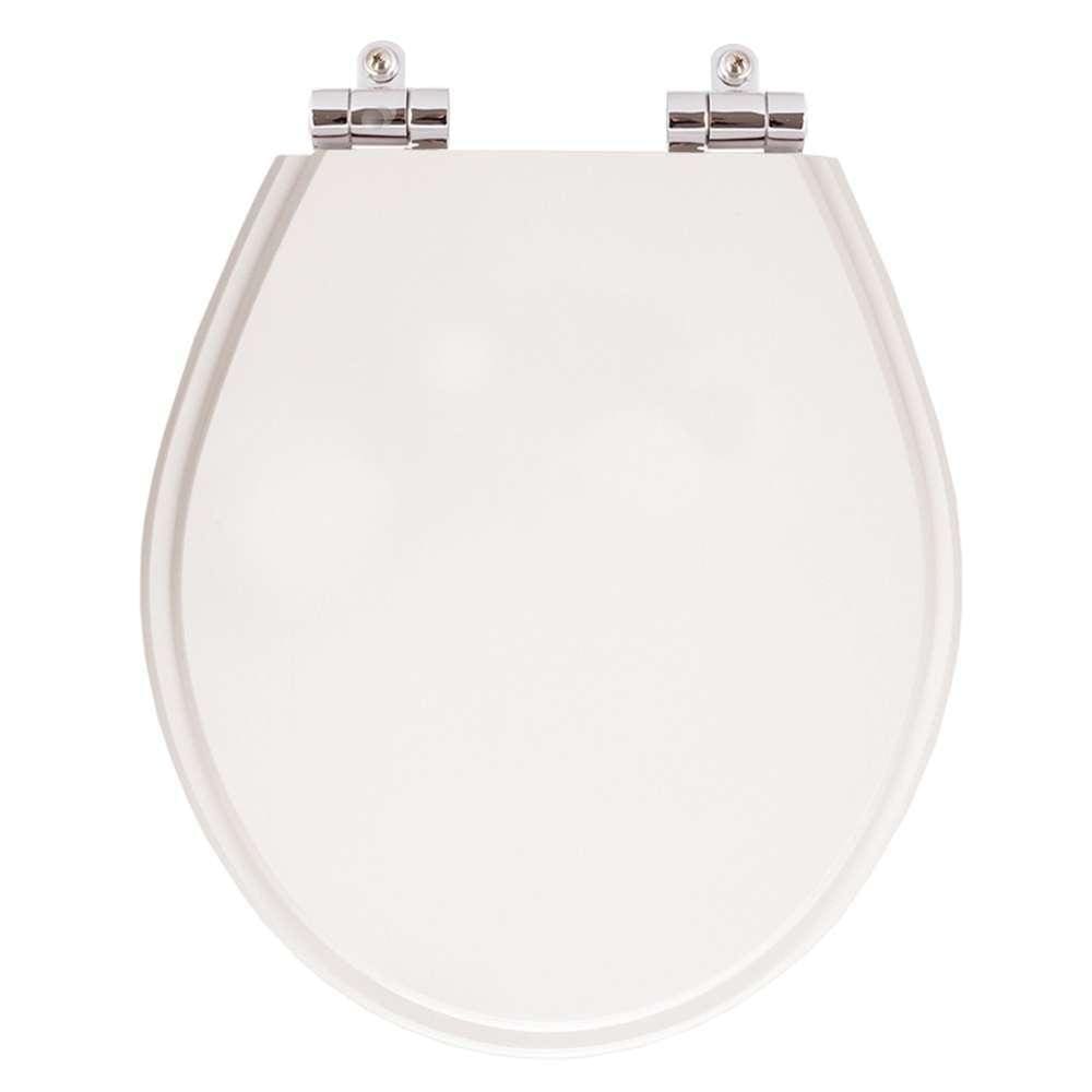 Tampa De Vaso Poliester Com Amortecedor Studio Branco Para Bacia Deca