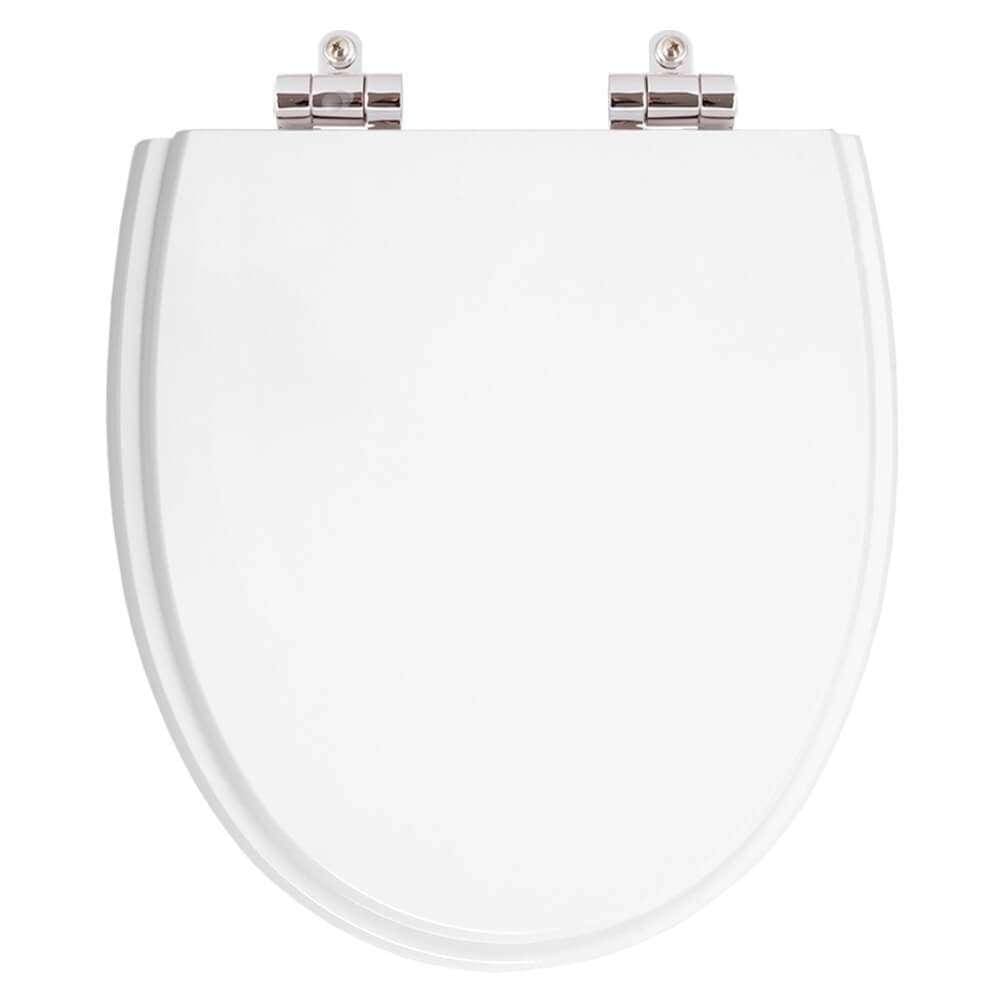 Assento Sanitário Poliester Soft Close Eros Branco para vaso Incepa