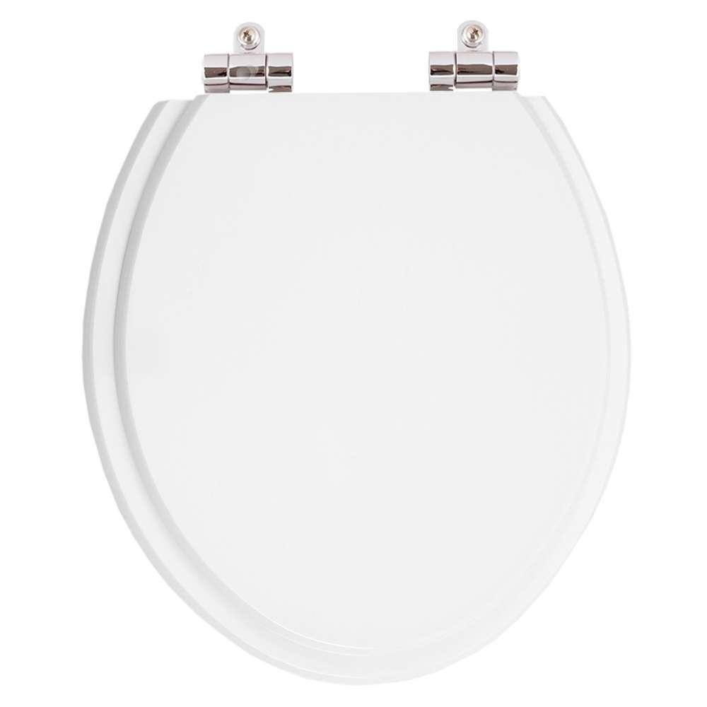 Tampa De Vaso Poliester Com Amortecedor Convencional Branco Para Todas As Louças