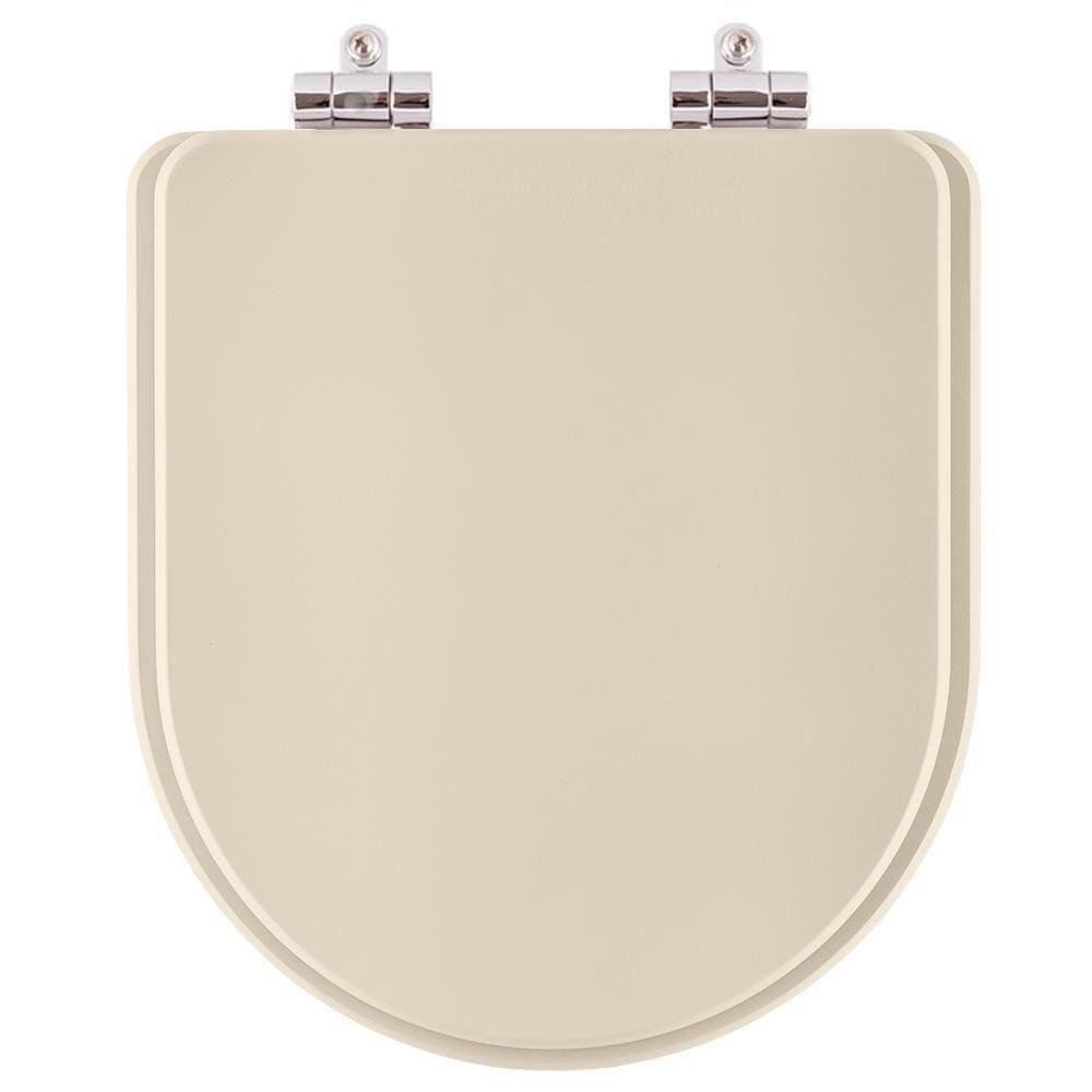 Assento Sanitário Poliester Soft Close Carrara Amendoa para vaso Deca